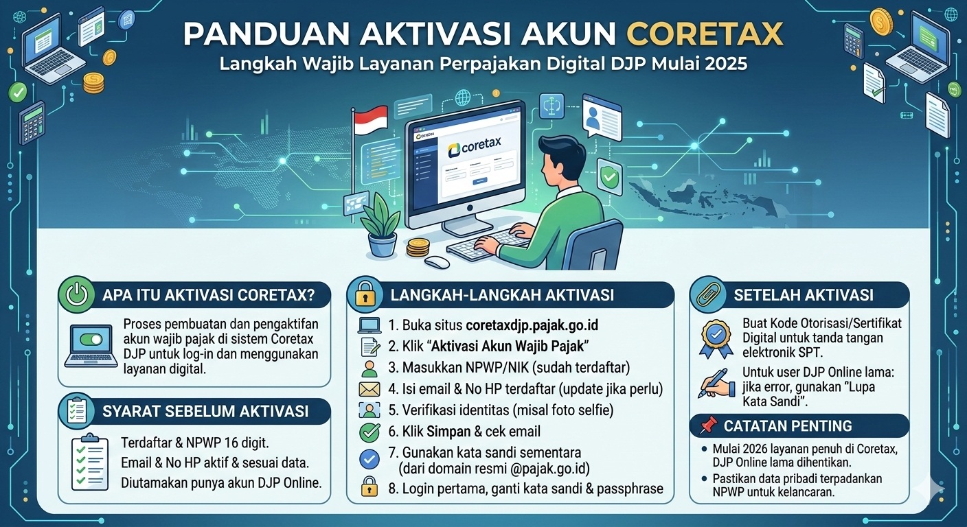Aktivasi Coretax sebelum 31 Maret